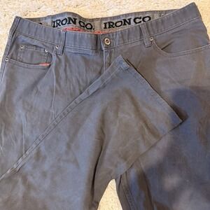 Iron Co Men's Pants Size 40x30 Blue/Gray